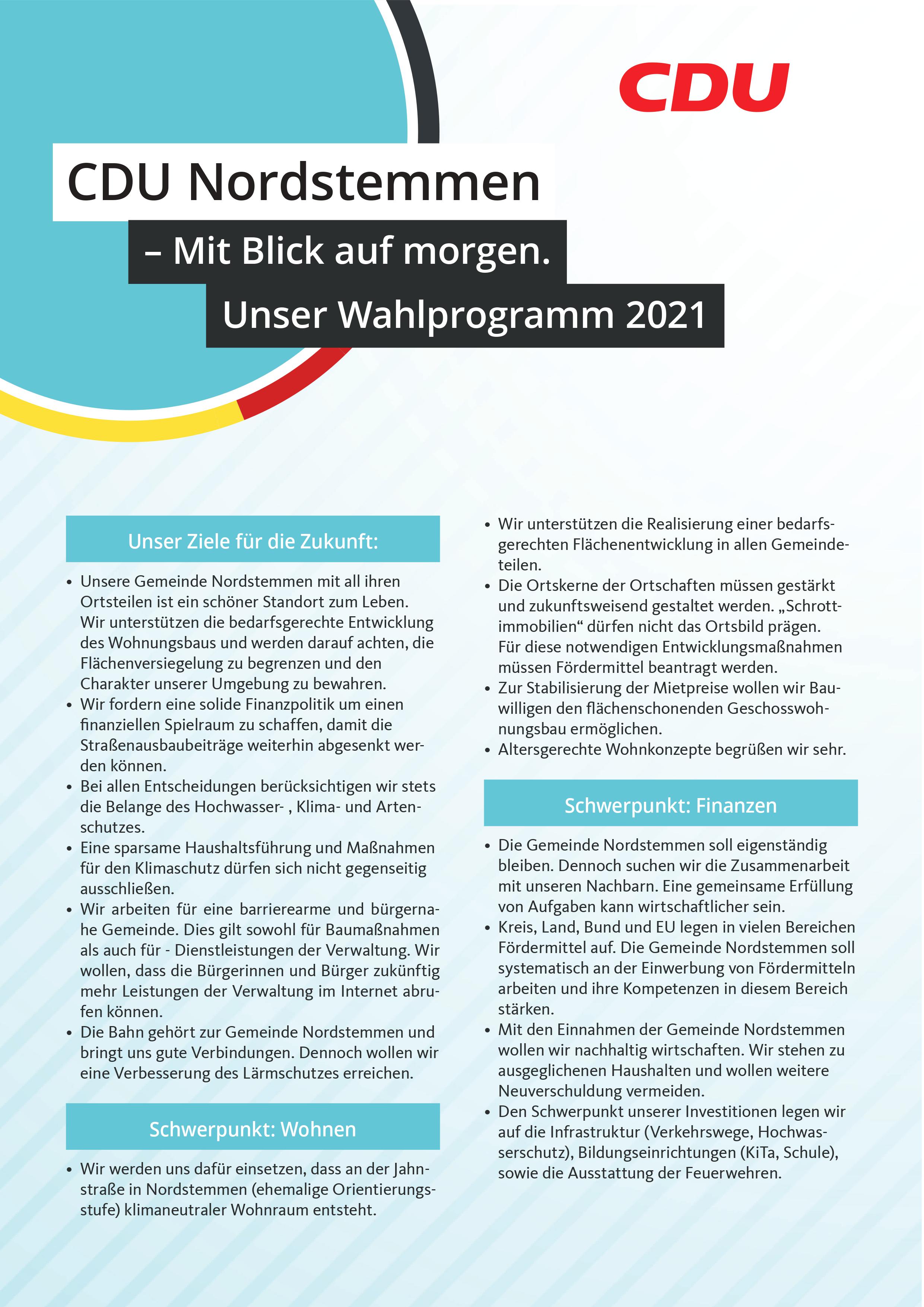 Wahlprogramm 2021